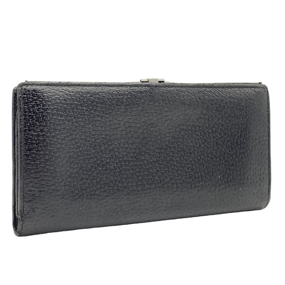 GUCCI Vintage G-Clasp Leather Long Wallet - Picture 3 of 12